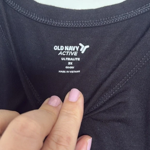 Old Navy Black Activewear Tunic Tank, 3X, NWOT - Picture 6 of 6